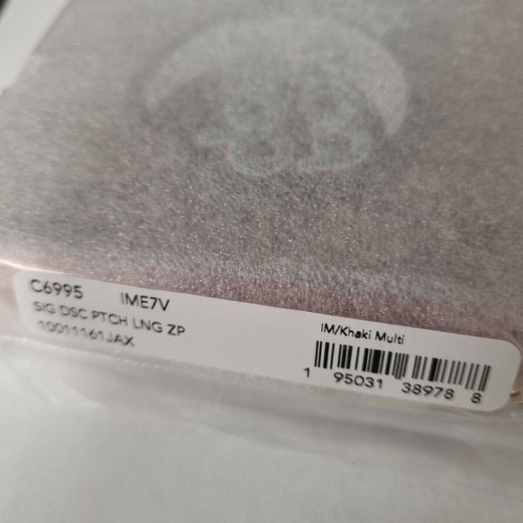 COACH C6995 Long Zip Around Wallet Wristlet Signature Canvas Disco Patches Khaki - Picture 5 of 5